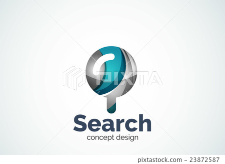 Magnifying glass logo template Magnifying glass logo template 23872587