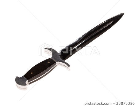 Bowie knife with black grip. Bowie knife with black grip. 23873386