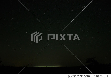 The stars in the night sky. 23874191