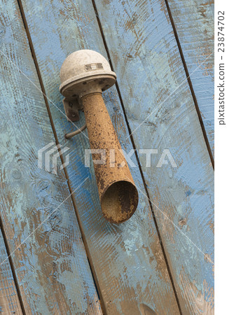 Old rusted sound horn. Old rusted sound horn. 23874702