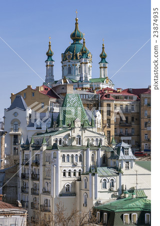 View of St Andrew's Church in Kiev, Ukraine View of St Andrew's Church in Kiev, Ukraine 23874935