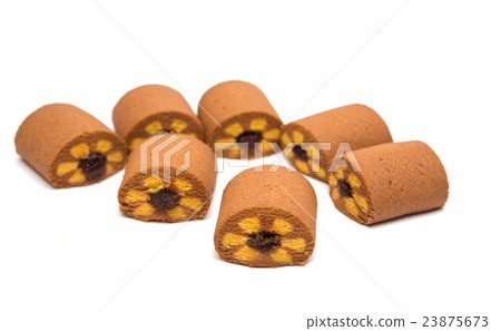 biscuits with jam isolated 23875673