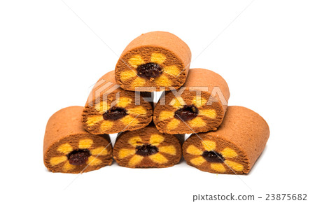 biscuits with jam isolated 23875682