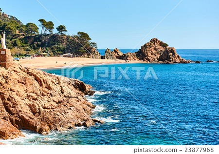 Rocky seaside of Tossa de Mar Beach 23877968