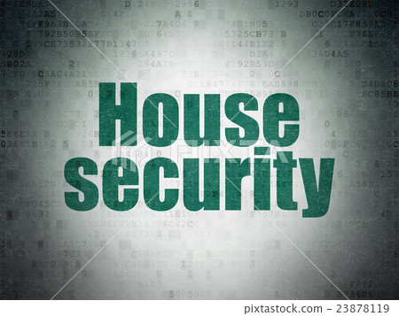 Security concept: House Security on Digital Data Security concept: House Security on Digital Data 23878119