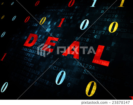Finance concept: Deal on Digital background - Stock Illustration ...