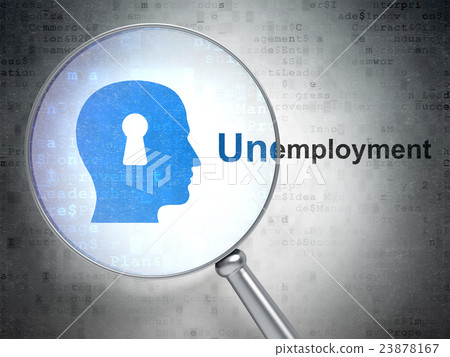 Finance concept: Head With Keyhole and Finance concept: Head With Keyhole and 23878167