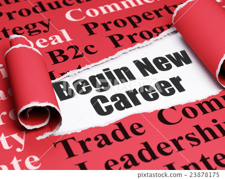 Business concept: black text Begin New Career 23878175