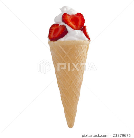 ice-cream cone isolated ice-cream cone isolated 23879675