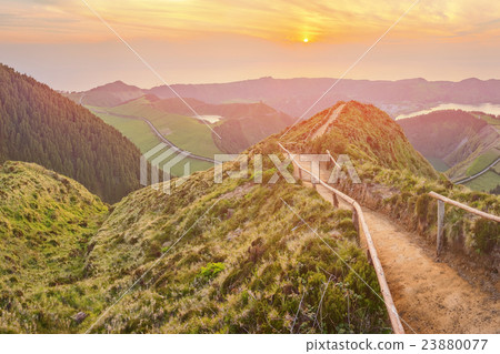 Mountain landscape Ponta Delgada, Azores, Portugal Mountain landscape Ponta Delgada, Azores, Portugal 23880077