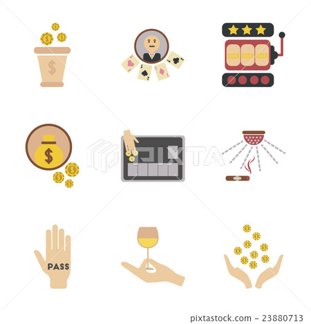 assembly flat icons poker game assembly flat icons poker game 23880713