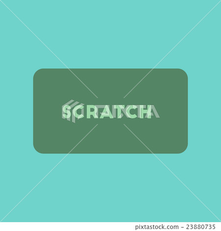 flat icon on stylish background scratch card flat icon on stylish background scratch card 23880735