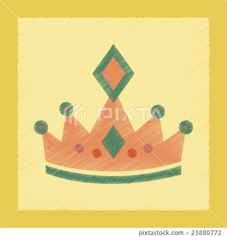 flat shading style icon crown royal - Stock Illustration [23880772] - PIXTA