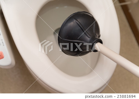 Clogged toilet Clogged toilet 23881694
