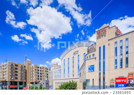 Scenery in Tobu Tojo Line Narimasu station North entrance station front Scenery in Tobu Tojo Line Narimasu station North entrance station front 23881893