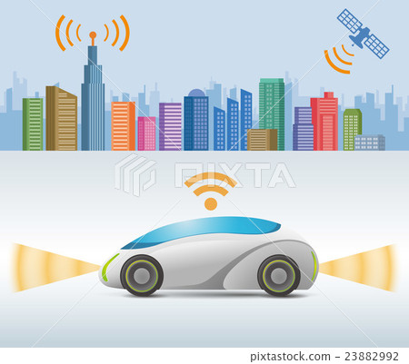 自動駕駛概念車和城市 23882992