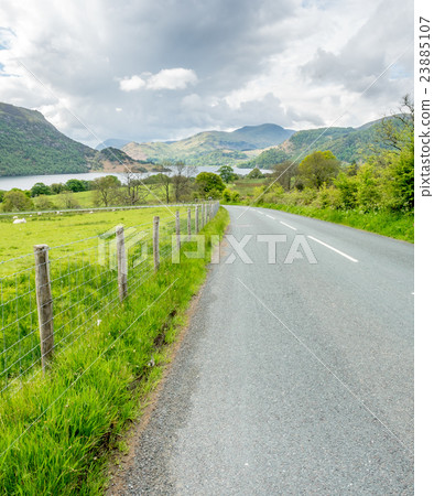 Countryside landscape view of England along road Countryside landscape view of England along road 23885107