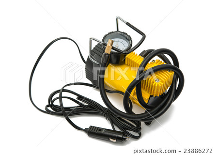 The automobile compressor isolated The automobile compressor isolated 23886272
