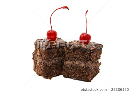 a piece of sponge cake isolated a piece of sponge cake isolated 23886330