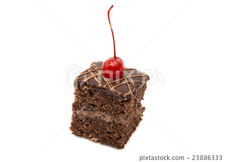 a piece of sponge cake isolated a piece of sponge cake isolated 23886333
