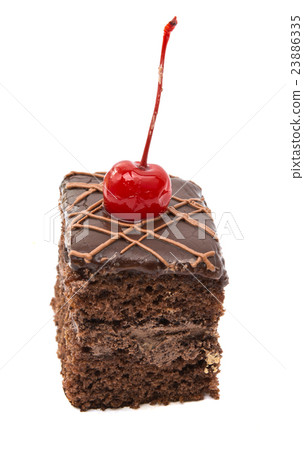 a piece of sponge cake isolated a piece of sponge cake isolated 23886335