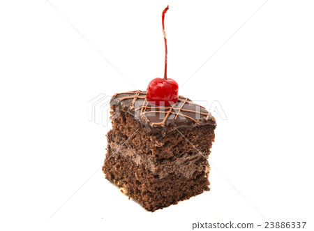 a piece of sponge cake isolated a piece of sponge cake isolated 23886337