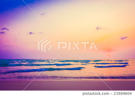 Sunset on the beach Sunset on the beach 23889604