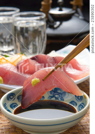 蝦金槍魚生魚片 23890302