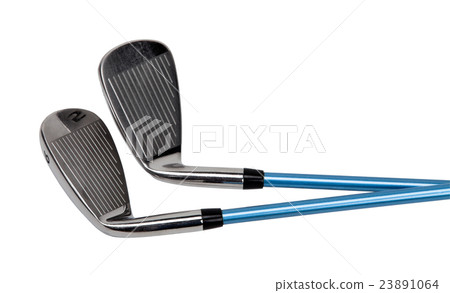 Golf clubs on white Golf clubs on white 23891064