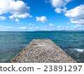 Pier and Blue Sea (Horizontal) 23891297