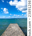 Pier and blue sea (vertical) 23891298