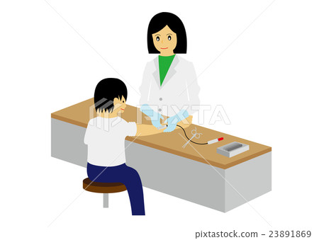 Patient undergoing blood sampling Patient undergoing blood sampling 23891869