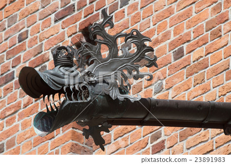 Ancient drainpipe in the form of a dragon Ancient drainpipe in the form of a dragon 23891983