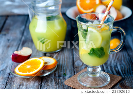 Ice Cold Lemonade With Mint Ice Cold Lemonade With Mint 23892613