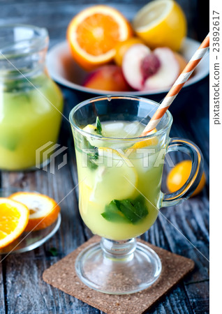 Ice Cold Lemonade With Mint Ice Cold Lemonade With Mint 23892617