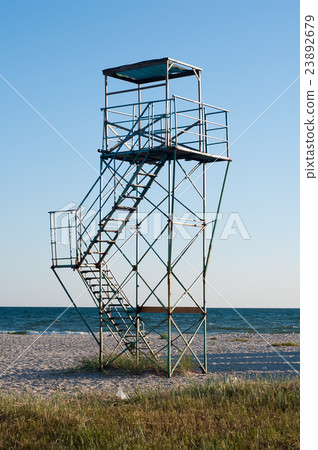 Metal tower of the coast guard 23892679