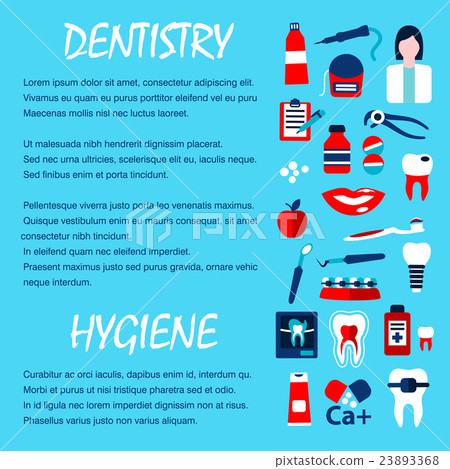 Dentistry and dentist office design template 23893368