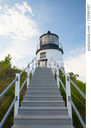 Small Castle Hill lighthouse in Newport 23894507