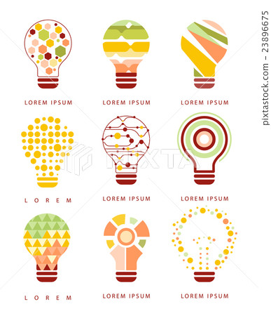 Idea Bulb Different Geometric Abstract Design Idea Bulb Different Geometric Abstract Design 23896675