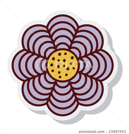 floral flower decoration isolated cion 23897455