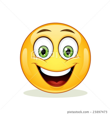 Emoticon with big toothy smile. 23897473