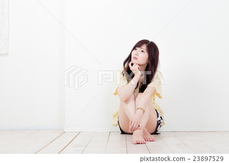 Sports gymnastics sitting Sports gymnastics sitting 23897529