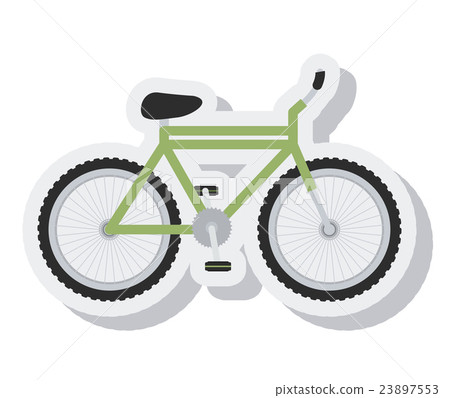 bicycle vehicle sport isolated icon 23897553
