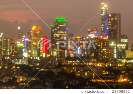 Blurred bokeh city 23898952