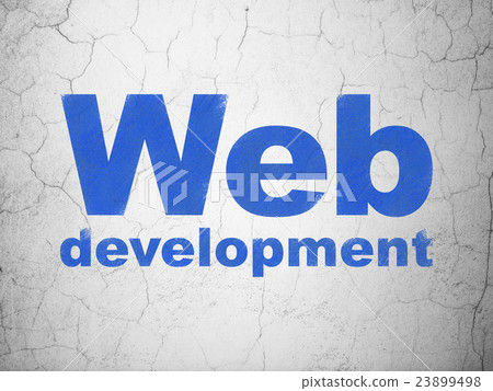 Web development concept: Web Development on wall Web development concept: Web Development on wall 23899498