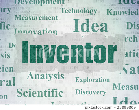 Science concept: Inventor on Digital Data Paper Science concept: Inventor on Digital Data Paper 23899809