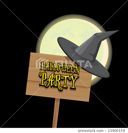 vector happy halloween card design template. 23900159