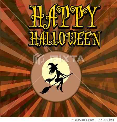 vector happy halloween card design template. 23900165
