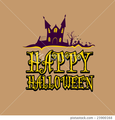 vector happy halloween card design template. vector happy halloween card design template. 23900168