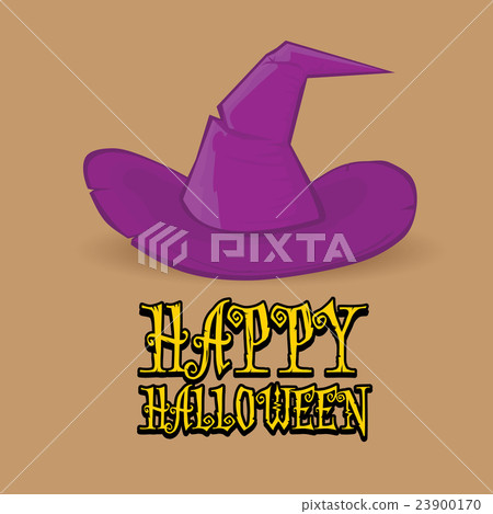 vector happy halloween card design template. 23900170